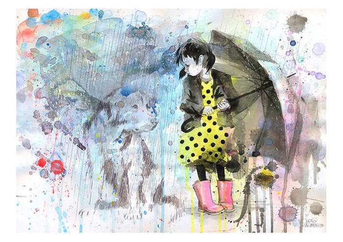Принт "Rain Dog" by Lora Zombie