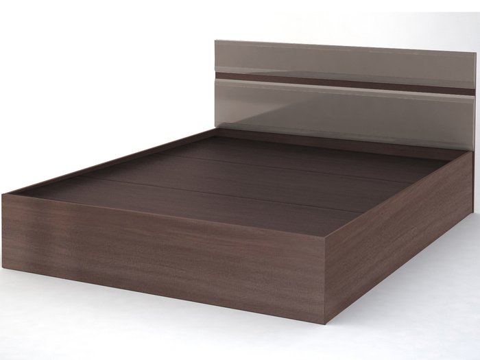 Кровать Вегас 140х200 коричневого цвета - купить Кровати для спальни по цене 15086.0