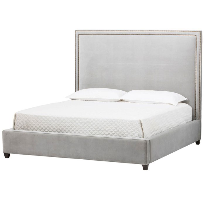 Кровать DakotaD светло-серого цвета 160х200 