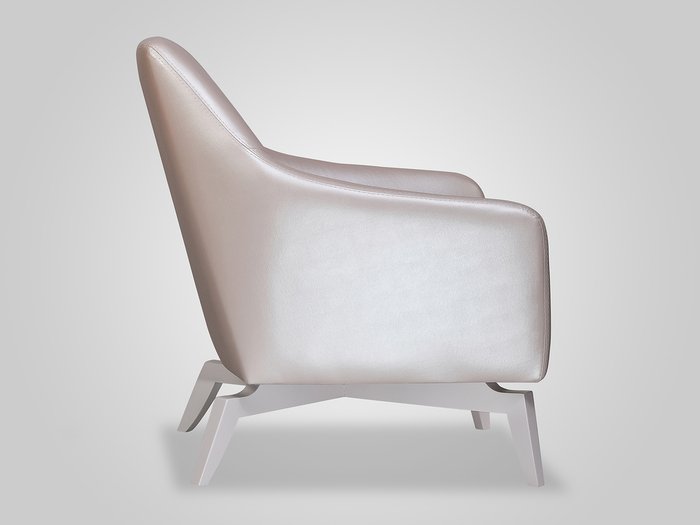 Кресло Celine серебристого цвета - лучшие Интерьерные кресла в INMYROOM
