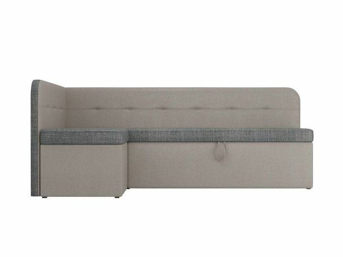 Угловой диван-кровать Форест серо-бежевого цвета левый угол - купить Угловые диваны по цене 41999.0