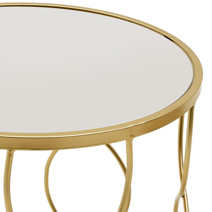 Набор из двух кофейных столиков золотого цвета - купить Кофейные столики по цене 22640.0