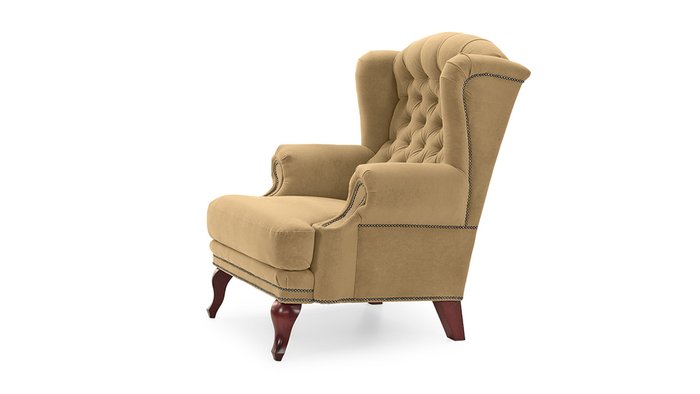 Кресло Стоколма 2 охристого цвета - лучшие Интерьерные кресла в INMYROOM
