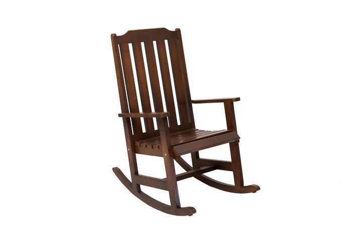 Кресло-качалка Линда коричневого цвета