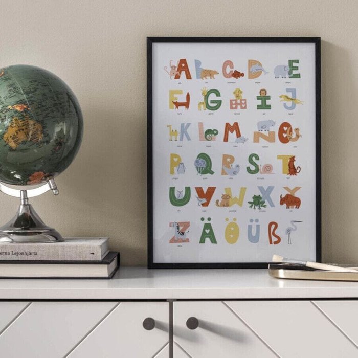Немецкий плакат Abc