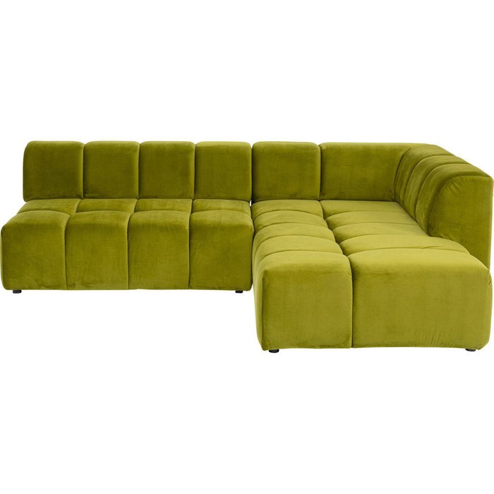 Угловой диван Bel Ami зеленого цвета