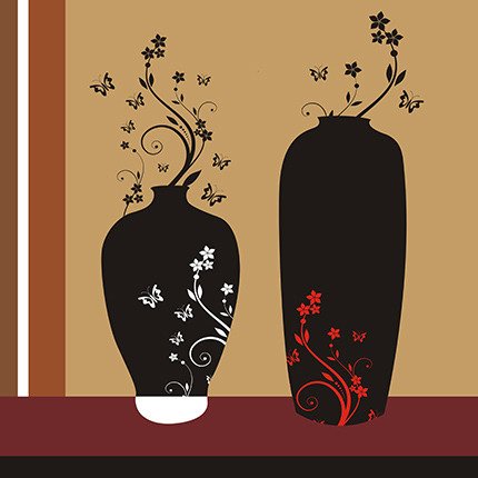 Триптих на холсте "Абстрактные кувшины" - лучшие Принты в INMYROOM Триптих на холсте "Абстрактные кувшины" - лучшие Принты в INMYROOM