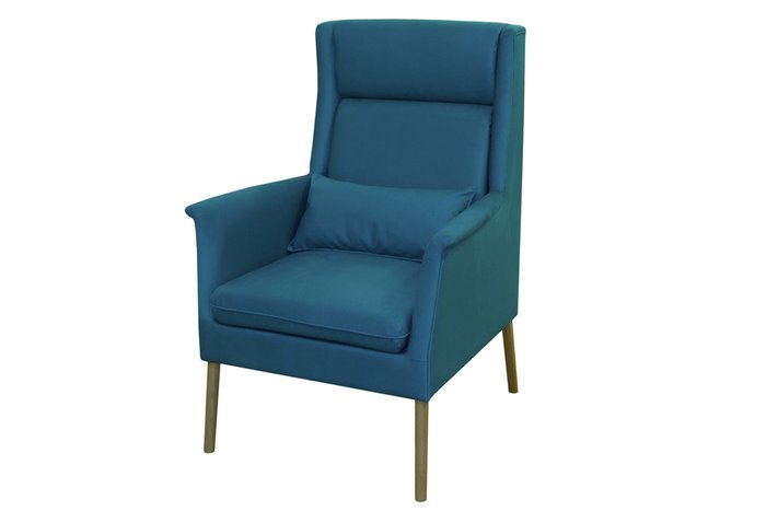 Кресло Otura в обивке темно-синего цвета