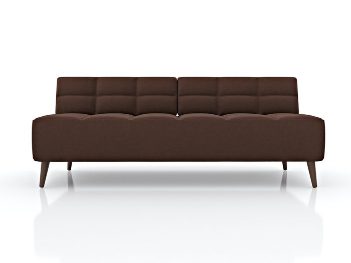 Диван Нельсон коричневого цвета - купить Прямые диваны по цене 29990.0