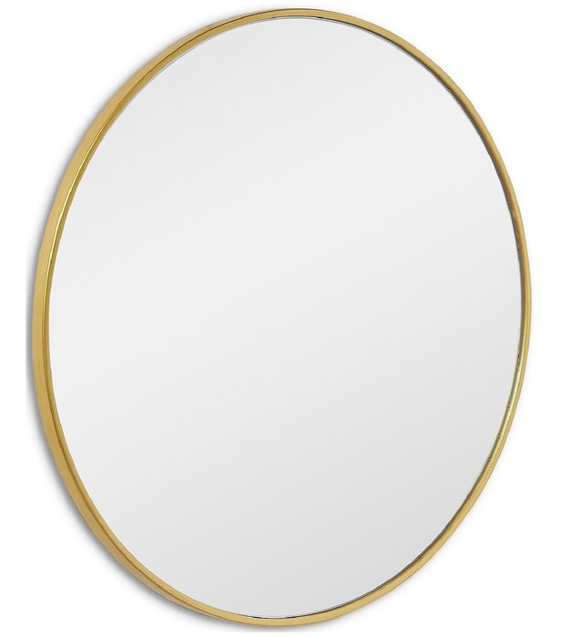 Настенное зеркало Ala L в раме золотого цвета - купить Настенные зеркала по цене 20200.0