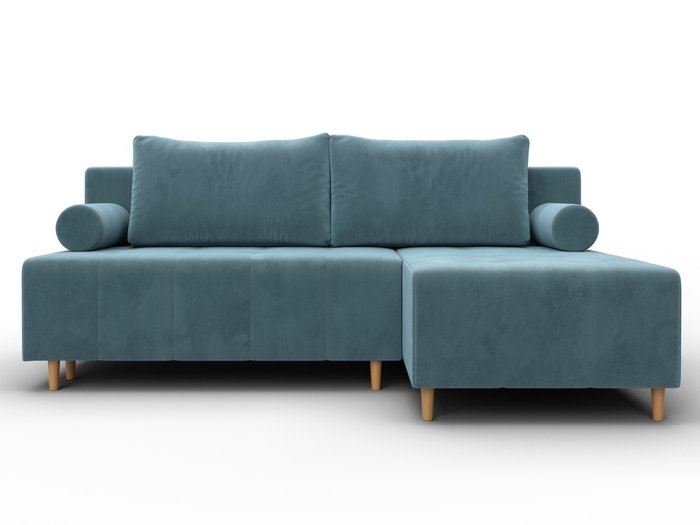 Угловой диван-кровать Лига-102 бирюзового цвета  - купить Угловые диваны по цене 48990