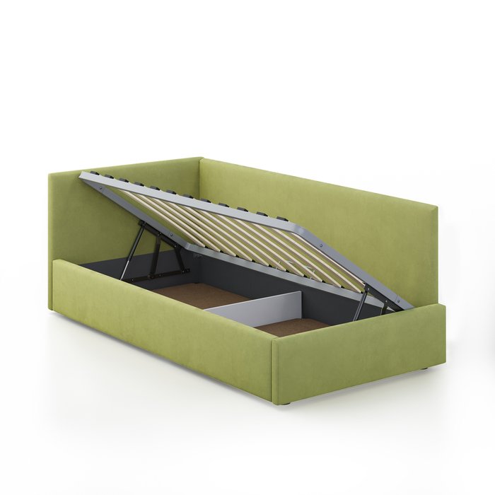 Кровать Меркурий-2 120х190 светло-зеленого цвета с подъемным механизмом - лучшие Кровати для спальни в INMYROOM