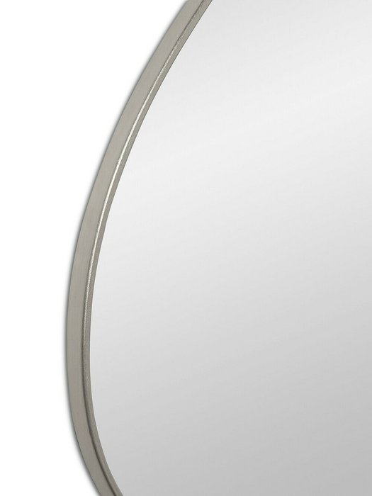 Настенное зеркало Sten S в раме серебряного цвета - лучшие Настенные зеркала в INMYROOM