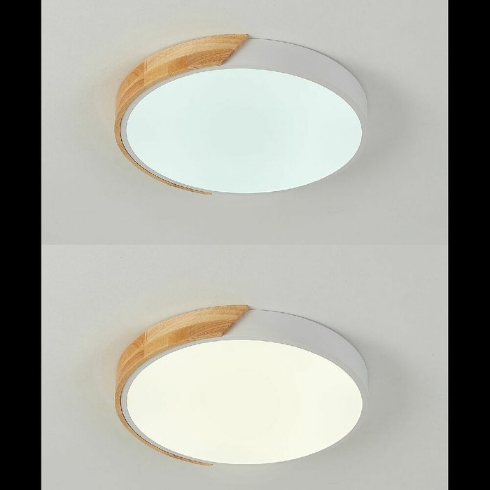 Потолочный светильник Scandinavian LED LAMPS 81181 (пластик, цвет белый) - лучшие Потолочные светильники в INMYROOM