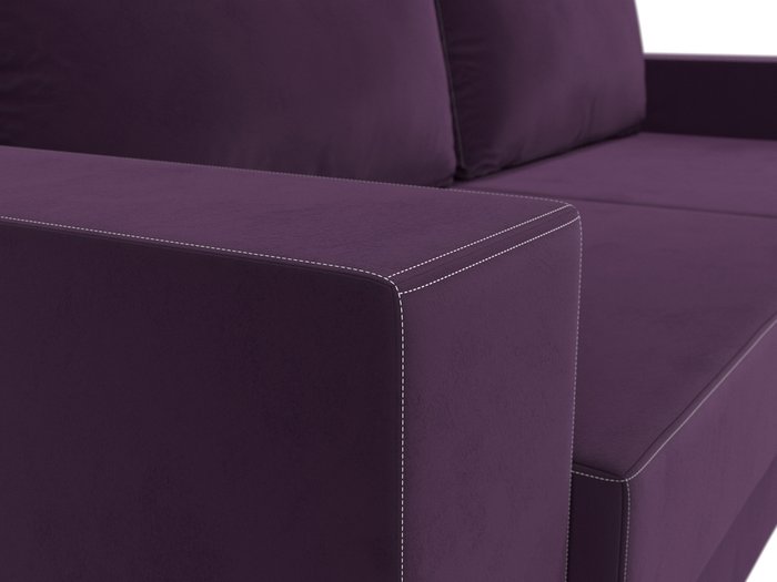 Прямой диван-кровать Исланд фиолетового цвета - лучшие Прямые диваны в INMYROOM