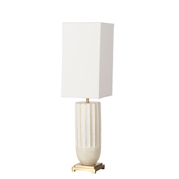 Настольная лампа Empress с абажуром белого цвета