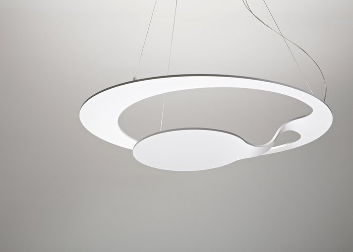Подвесной светильник Fabbian GLU с плафоном из металла белого цвета - купить Подвесные люстры по цене 36860.0