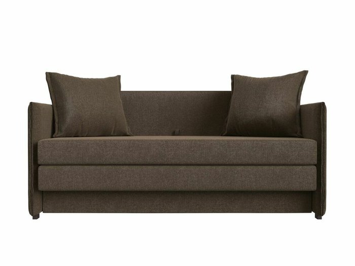 Диван-кровать Лига 011 коричневого цвета - купить Прямые диваны по цене 27999.0