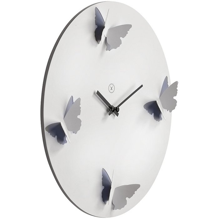 Настенные часы Venice с бабочками на циферблате - купить Часы по цене 4680.0
