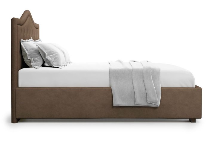 Кровать с подъемным механизмом Tibr 180х200 коричневого цвета - лучшие Кровати для спальни в INMYROOM