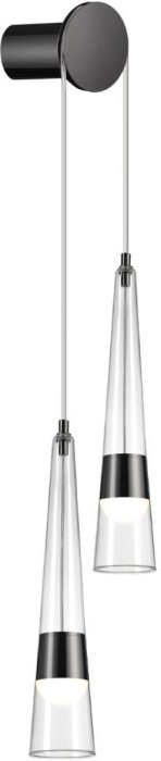 Бра светодиодное Odeon Light Lump 5044/24WL глянц.темн.хром/прозрачный/металл/стекло LED 24W 3000K 2536Лм - лучшие Бра и настенные светильники в INMYROOM