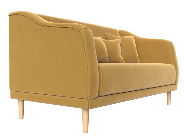 Прямой диван Киото желтого цвета - лучшие Прямые диваны в INMYROOM