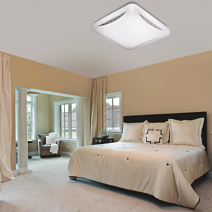 Настенно-потолочный светодиодный светильник Krona белого цвета - купить Бра и настенные светильники по цене 6480.0