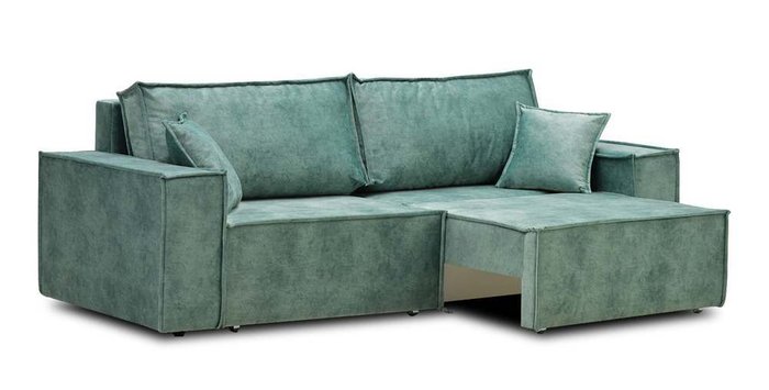 Прямой диван-кровать Фабио зеленого цвета - купить Прямые диваны по цене 24430.0