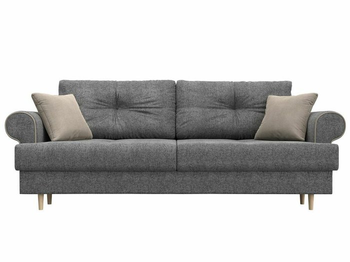 Прямой диван-кровать Сплин серого цвета - купить Прямые диваны по цене 45999.0