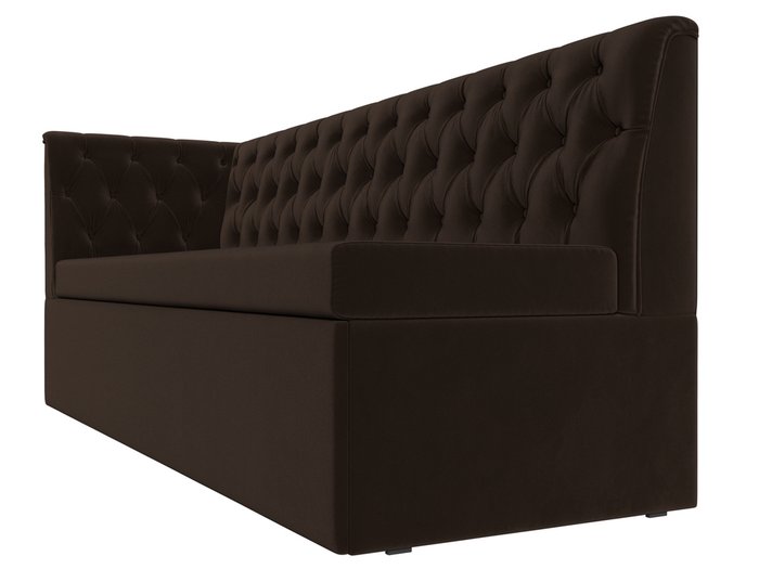 Диван-кровать Маркиз коричневого цвета с углом слева - лучшие Прямые диваны в INMYROOM
