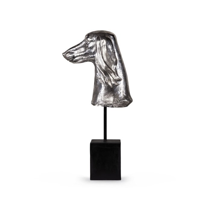 Статуэтка Silver dog с серого цвета - лучшие Фигуры и статуэтки в INMYROOM