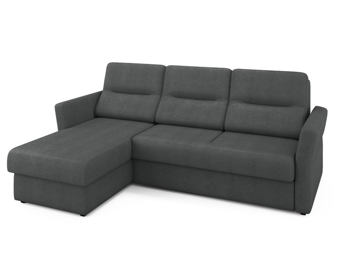 Угловой раскладной диван Sonny левый темно-серого цвета - лучшие Угловые диваны в INMYROOM