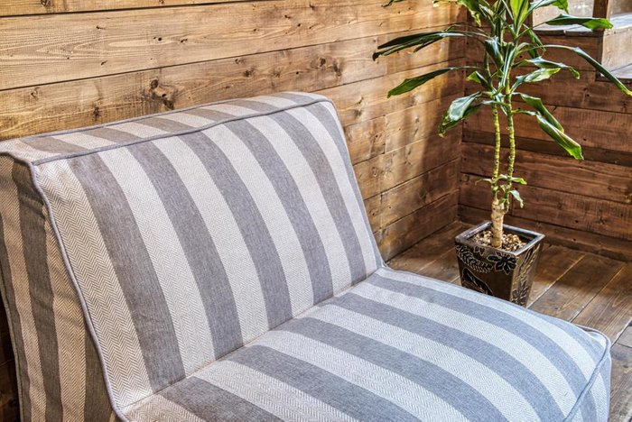 Кресло Quadro Design Line с полосатым принтом - лучшие Бескаркасная мебель в INMYROOM Кресло Quadro Design Line с полосатым принтом - лучшие Бескаркасная мебель в INMYROOM