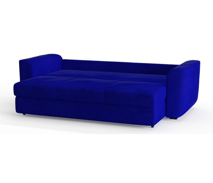Диван-кровать Салтфорд в обивке из велюра Zara синего цвета - лучшие Прямые диваны в INMYROOM