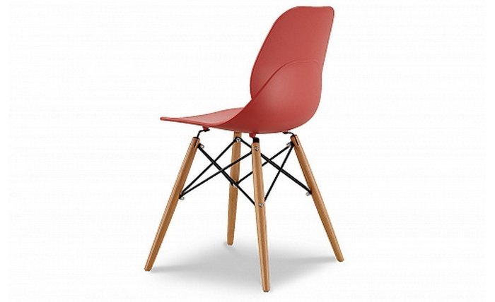 Стул Фэйт с пластиковым сидением красного цвета - лучшие Обеденные стулья в INMYROOM