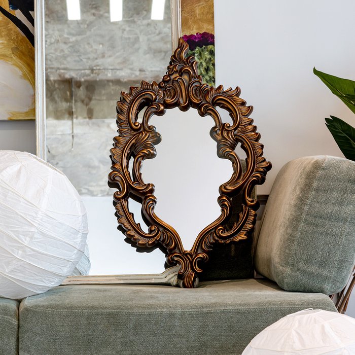 Настенное зеркало Корнель цвета темная бронза - купить Настенные зеркала по цене 11000.0