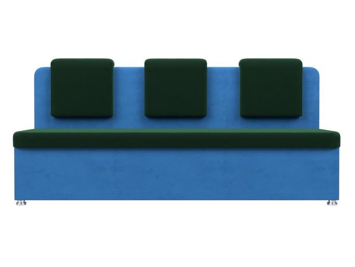 Кухонный прямой диван Маккон зелено-голубого цвета - купить Прямые диваны по цене 24999.0