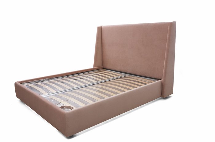 Кровать Эми розового цвета 140х200 с подъемным механизмом  - купить Кровати для спальни по цене 87840.0