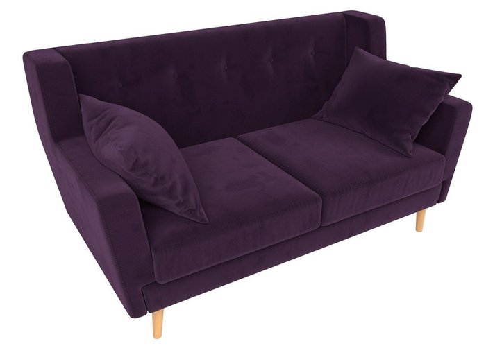 Диван Брайтон фиолетового цвета  - лучшие Прямые диваны в INMYROOM