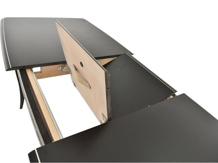 Стол раздвижной Сибарит черного цвета - лучшие Обеденные столы в INMYROOM