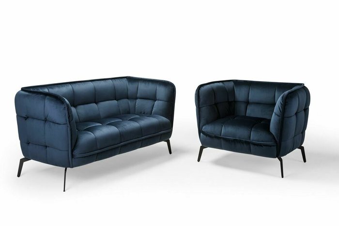 Кресло Осло темно-синего цвета - купить Интерьерные кресла по цене 59900.0
