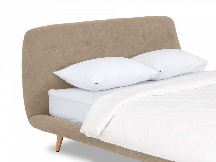 Кровать Loa 160х200 бежевого цвета  - лучшие Кровати для спальни в INMYROOM