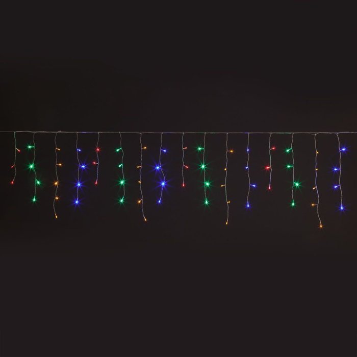 Новогодняя гирлянда бахрома мультиколор с эффектом свечения - лучшие Гирлянды в INMYROOM