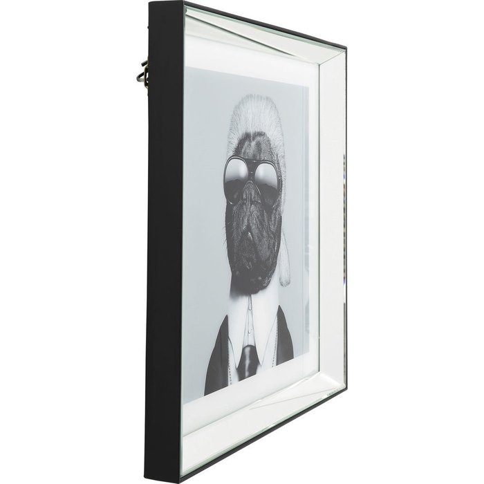 Картина Dog 60х60 в раме черного цвета - купить Принты по цене 31850.0
