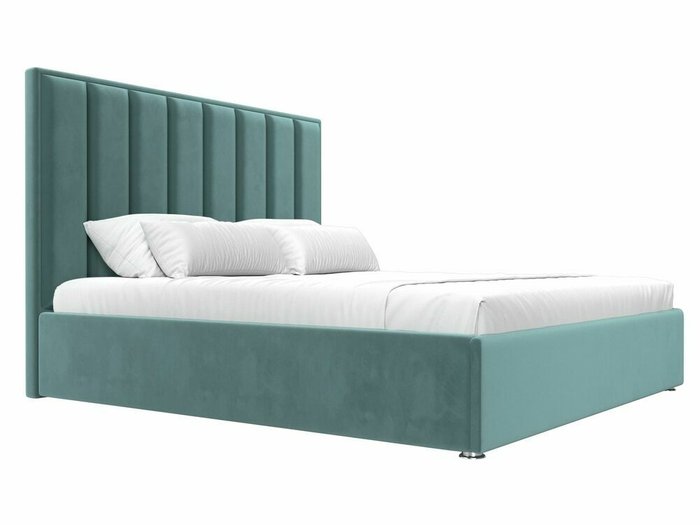 Кровать Афродита 200х200 бирюзового цвета с подъемным механизмом - лучшие Кровати для спальни в INMYROOM