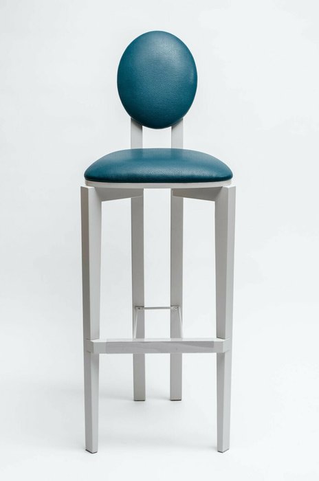 Стул барный Ellipse серо-синего цвета - купить Барные стулья по цене 25123.0