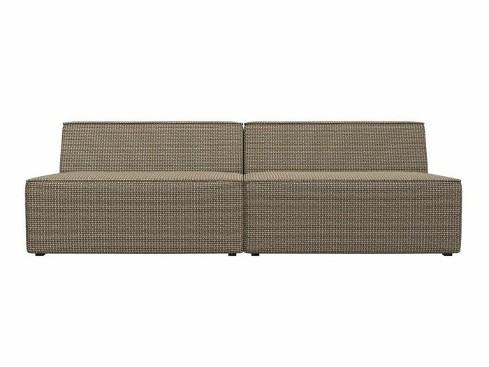 Прямой модульный диван Монс бежево-коричневого цвета - купить Прямые диваны по цене 43999.0