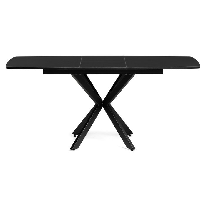 Раскладной обеденный стол Палу черного цвета - лучшие Обеденные столы в INMYROOM