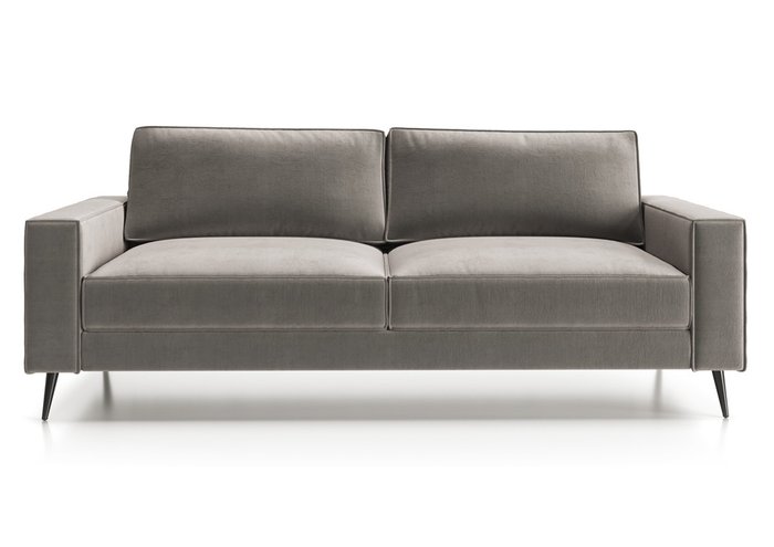 Диван-кровать Мэдисон коричнево-серого цвета - купить Прямые диваны по цене 104200.0