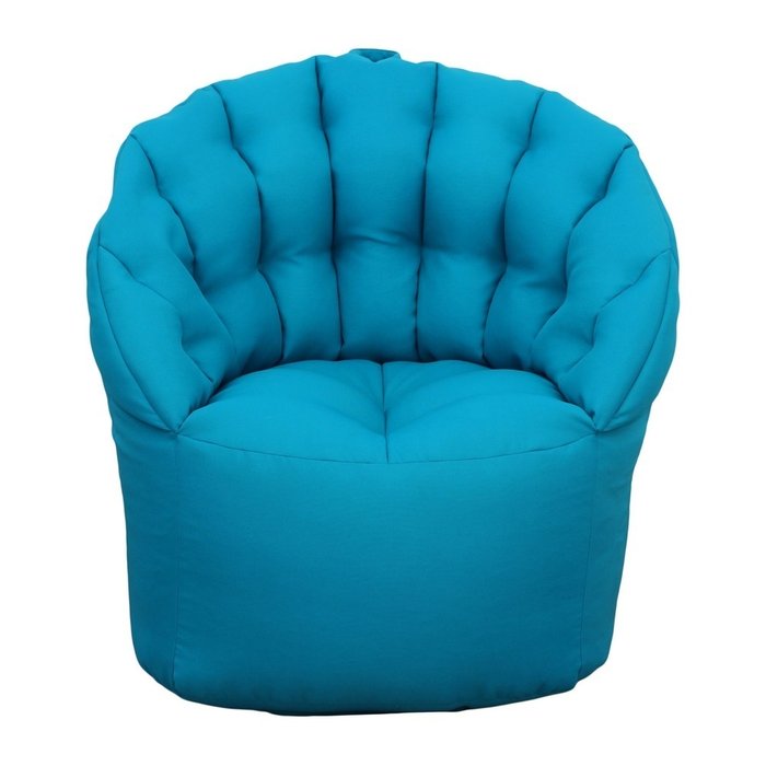 Кресло-пуф голубое